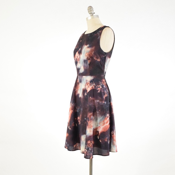 ❌SOLD❌Modcloth Galaxy Print Fit & Flare Dress - Picture 4 of 7